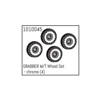Absima - GRABBER M/T Wheel Set - chrome 1010045 AB240067