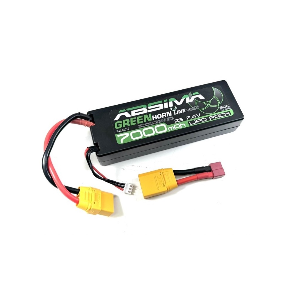 Absima - Greenhorn Vol.2 LiPo 2S 7,4V-50C 7000 HC XT90/T-Plug 4140019