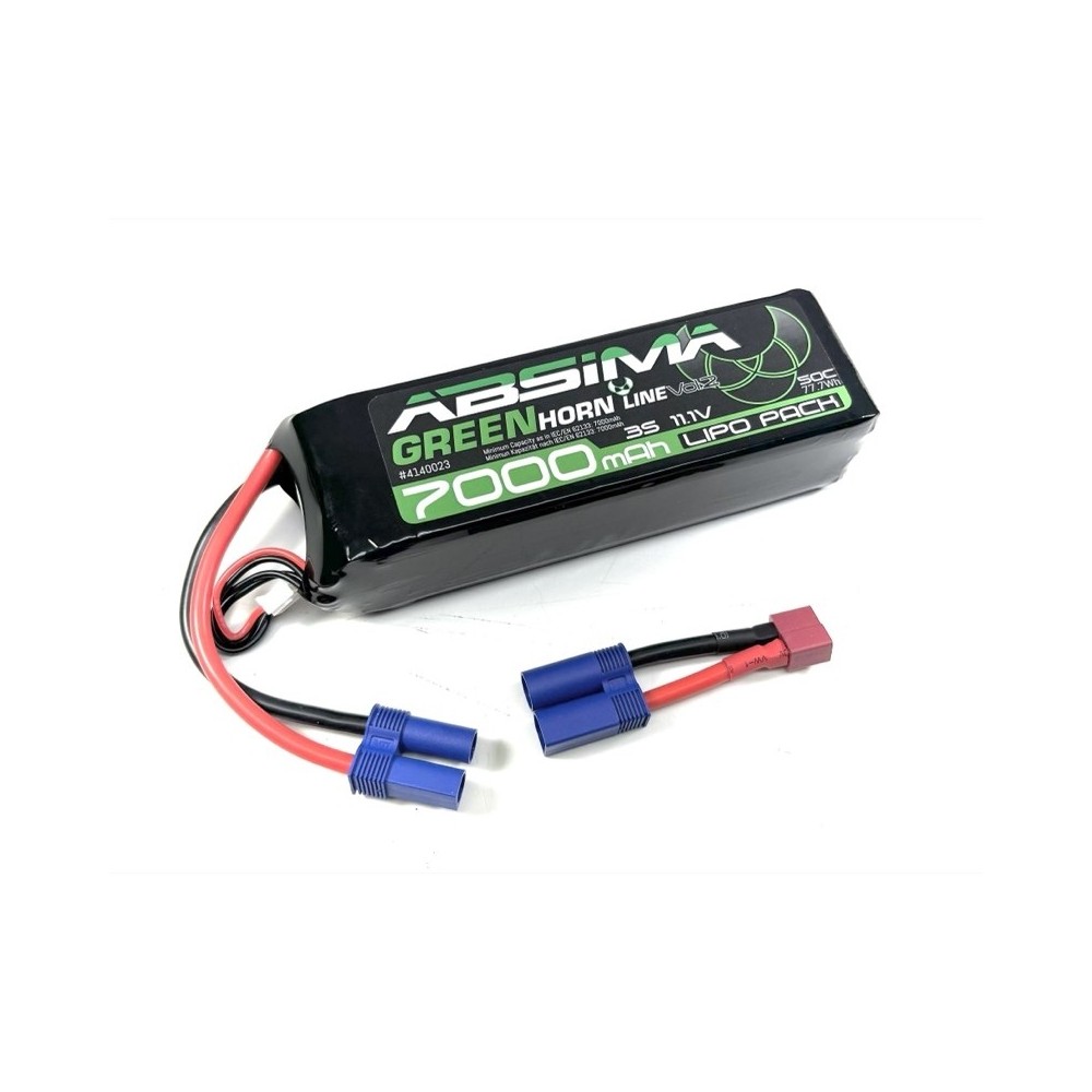 Absima - Greenhorn Vol.2 LiPo 3S 11,1V-50C 7000 SC EC5/T-Plug 4140023 Absima - Greenhorn Vol.2 LiPo 3S 11,1V-50C 7000 SC EC5/T-Plug 4140023