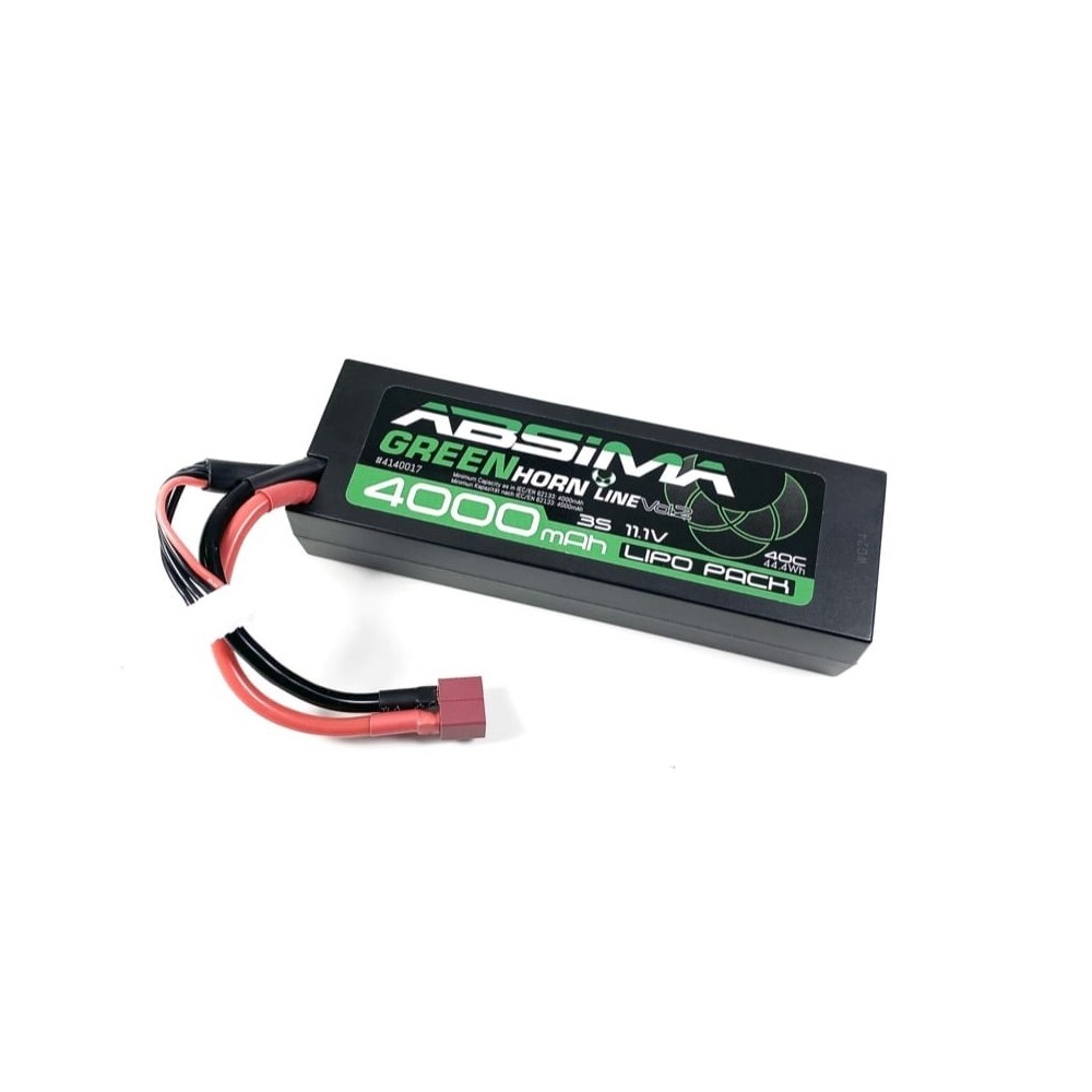 Absima - Greenhorn Vol.2 LOW PROFILE LiPo 11.1V-40C 4000 HC 4140017 Absima - Greenhorn Vol.2 LOW PROFILE LiPo 11.1V-40C 4000 HC 4140017