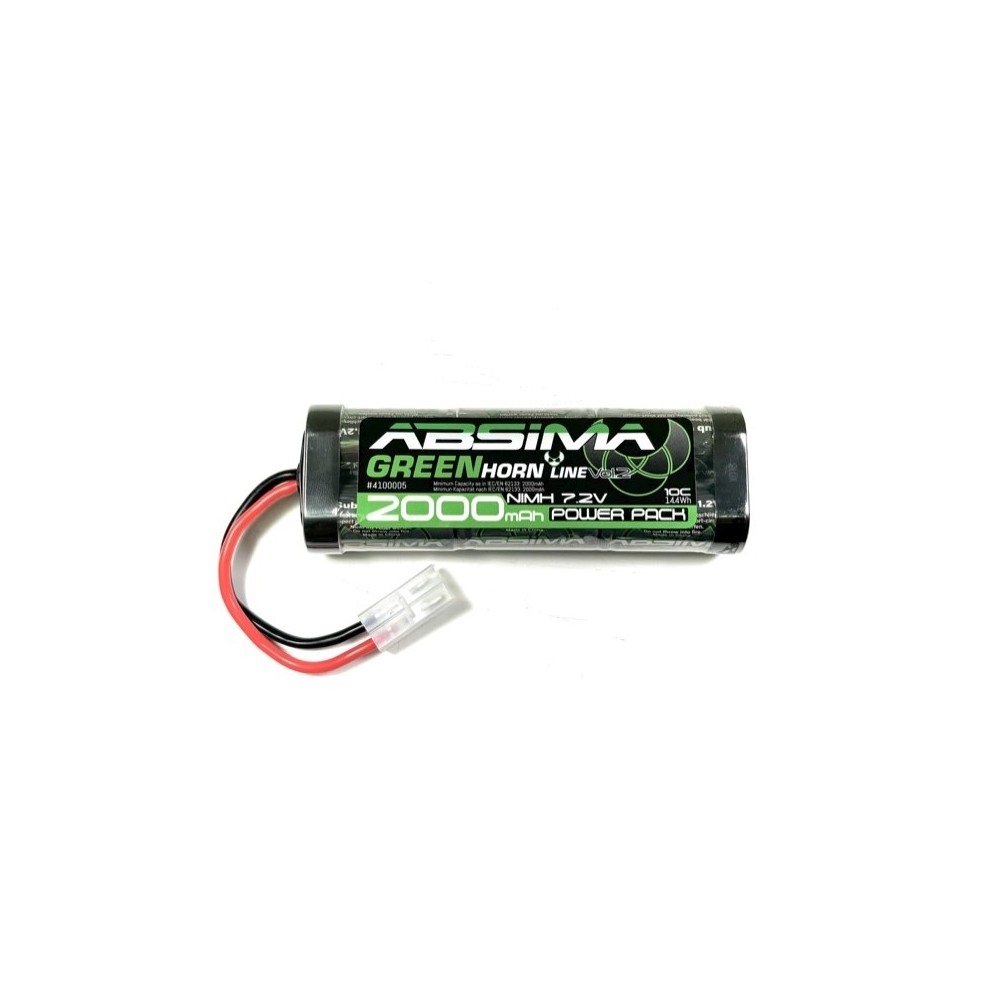 Bateria Nimh Absima Greenhorn Vol.2 Stick Pack 7.2V 2000mah conector Tamiya 4100005 Bateria Nimh Absima Greenhorn Vol.2 Stick Pack 7.2V 2000mah conector Tamiya 4100005