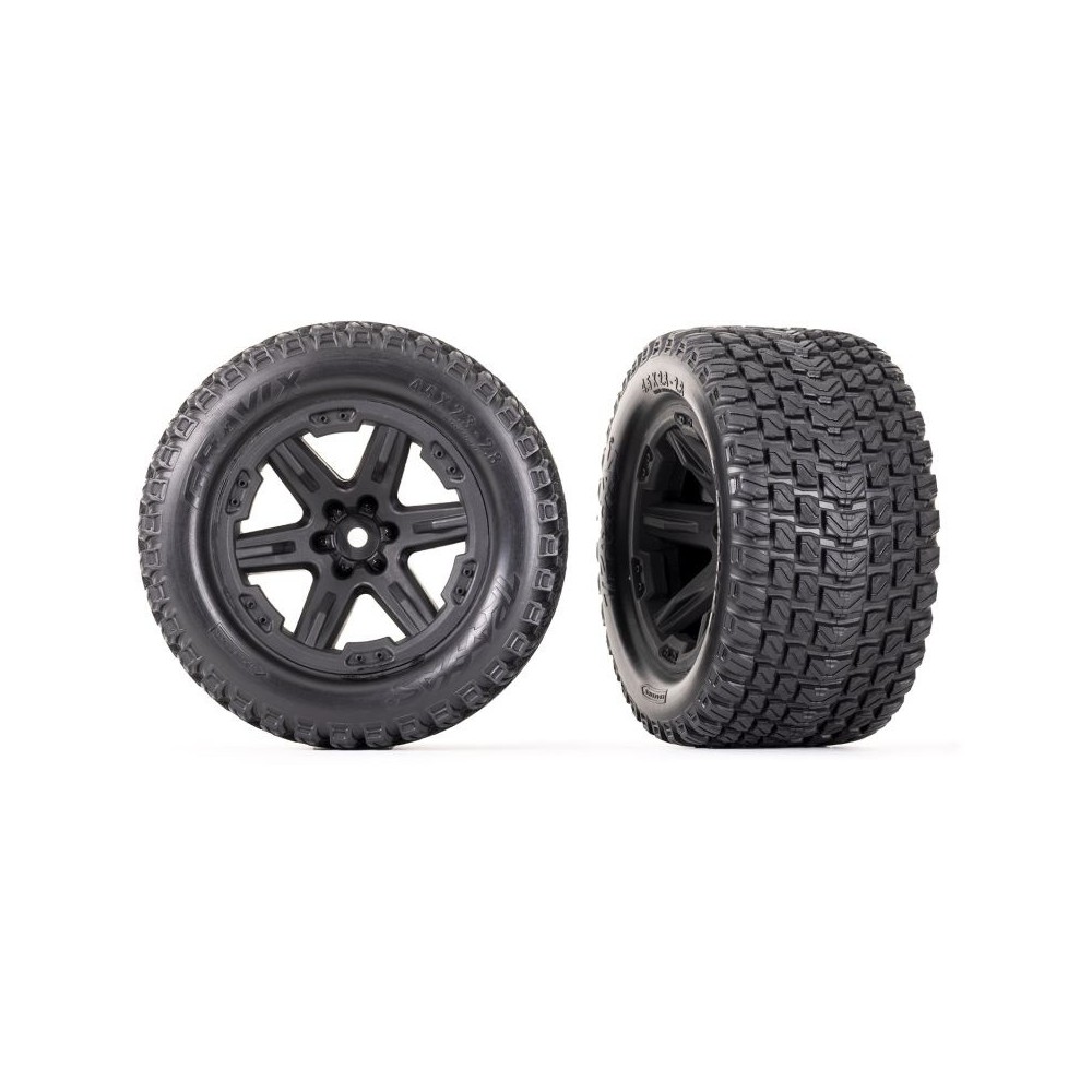 Ruedas 2.8 Gravix RXT negro Traxxas TRX6764 Ruedas 2.8 Gravix RXT negro Traxxas TRX6764