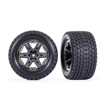 Ruedas 2.8 Gravix RXT cromado negro Traxxas TRX6764-BLKCR
