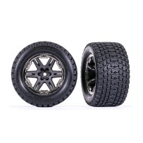 Ruedas 2.8 Gravix RXT cromado negro Traxxas TRX6764-BLKCR