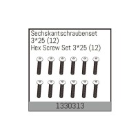 Absima - Hex Screw Set 3*25 1330313