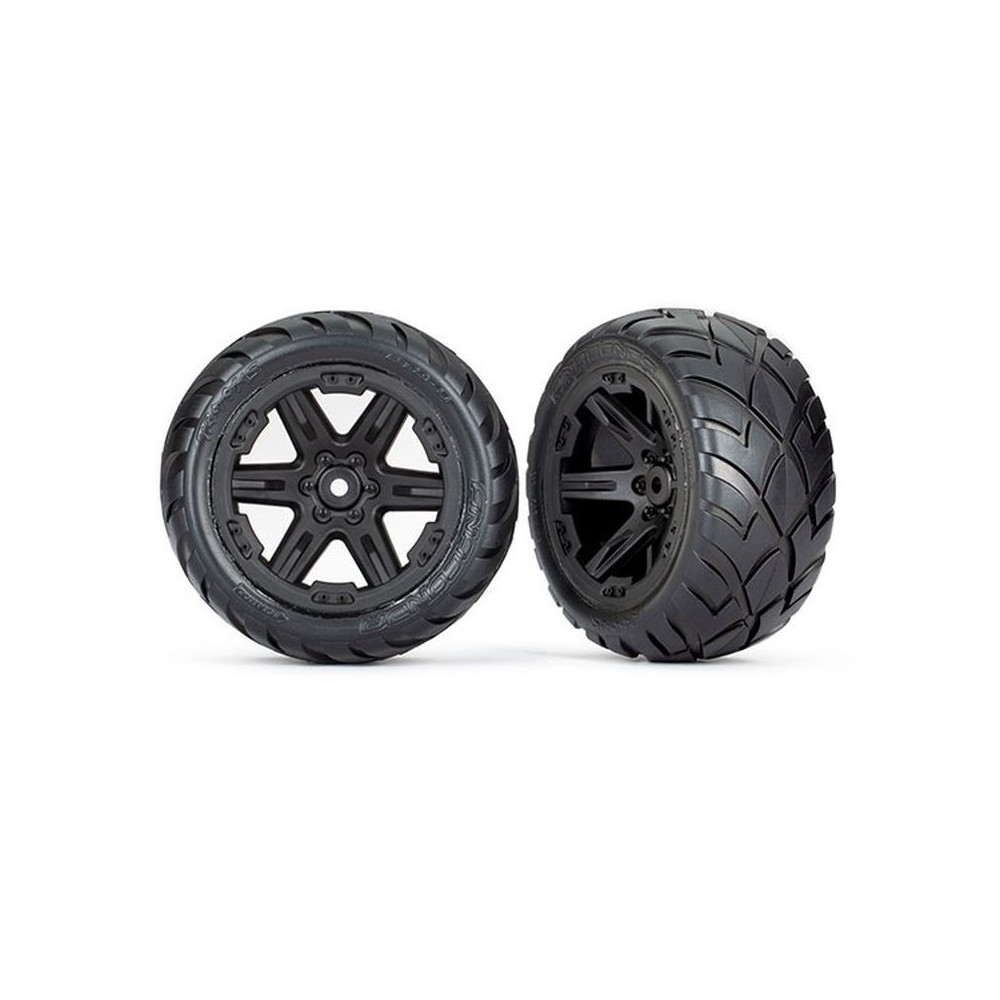 Ruedas Anaconda RXT 2.8 negras ensambladas Traxxas TRX6768 Ruedas Anaconda RXT 2.8 negras ensambladas Traxxas TRX6768