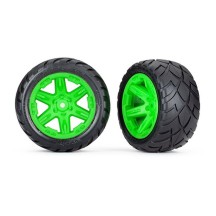 Ruedas Anaconda RXT 2.8 verdes ensambladas Traxxas TRX6768G