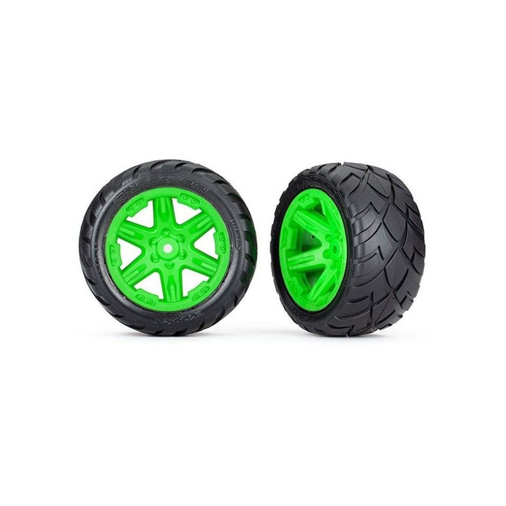 Ruedas Anaconda RXT 2.8 verdes ensambladas Traxxas TRX6768G Ruedas Anaconda RXT 2.8 verdes ensambladas Traxxas TRX6768G