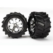 Ruedas montadas pegadas 2.8 All-Star cromadas Traxxas TRX6771