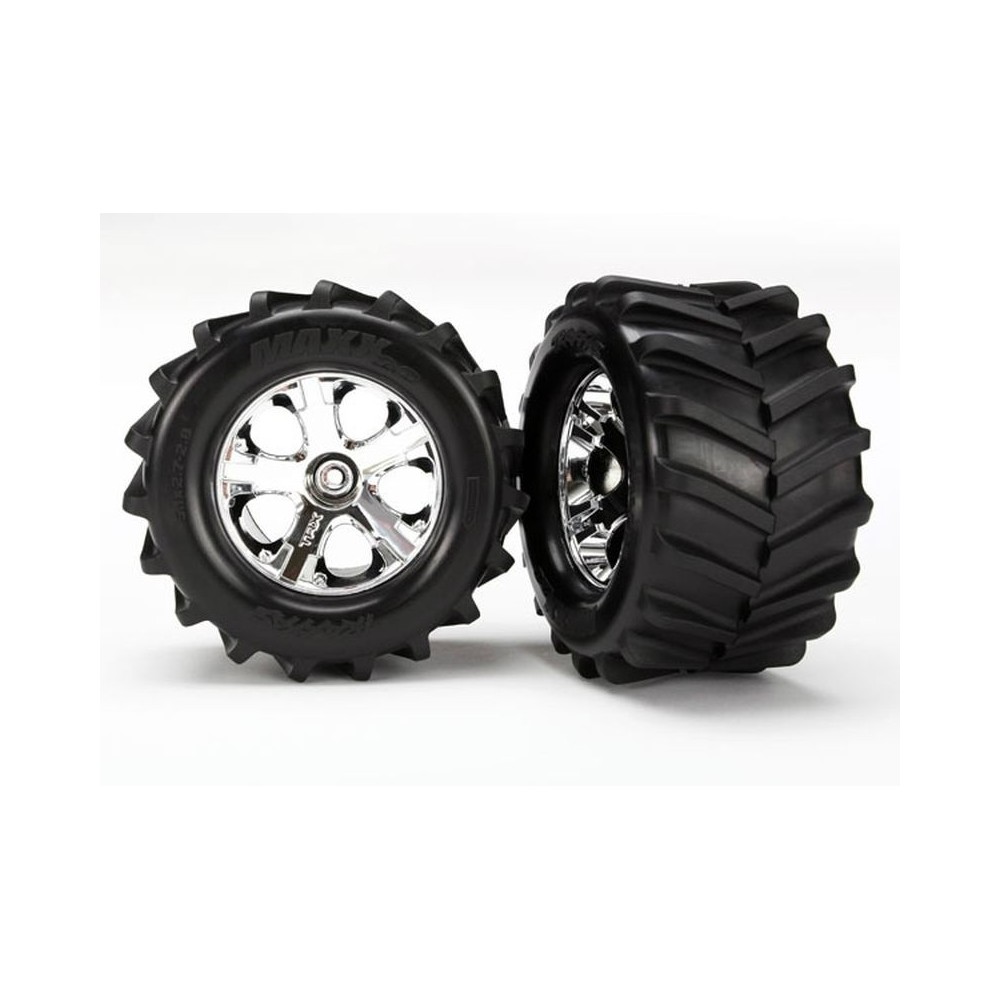 Ruedas montadas pegadas 2.8 All-Star cromadas Traxxas TRX6771