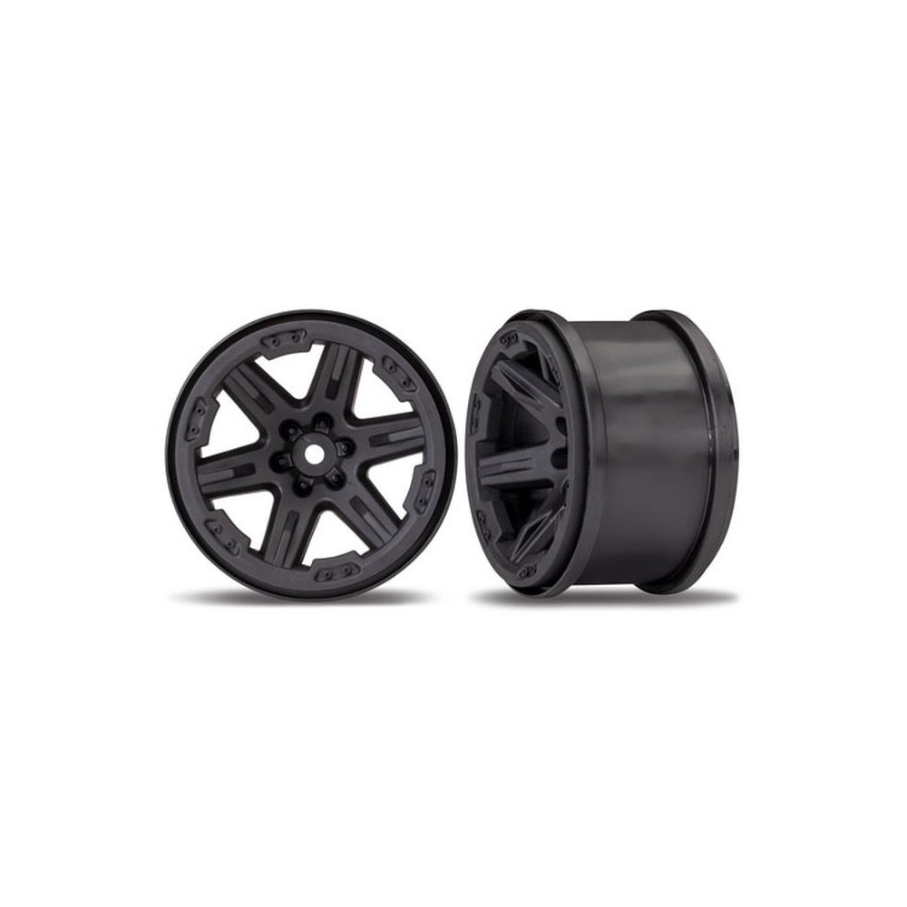 Llantas Rustler 4x4 2.8 negras Traxxas TRX6772 Llantas Rustler 4x4 2.8 negras Traxxas TRX6772