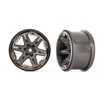 Llantas RXT 2.8 cromado negro Traxxas TRX6772-BLKCR