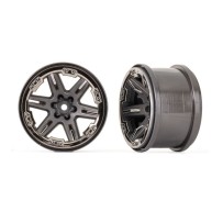 Llantas RXT 2.8 cromado negro Traxxas TRX6772-BLKCR