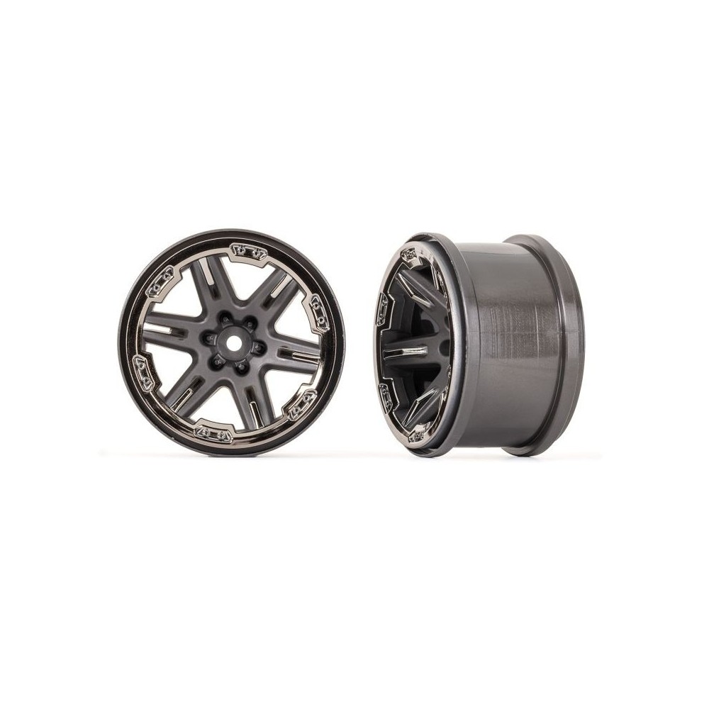 Llantas RXT 2.8 cromado negro Traxxas TRX6772-BLKCR Llantas RXT 2.8 cromado negro Traxxas TRX6772-BLKCR