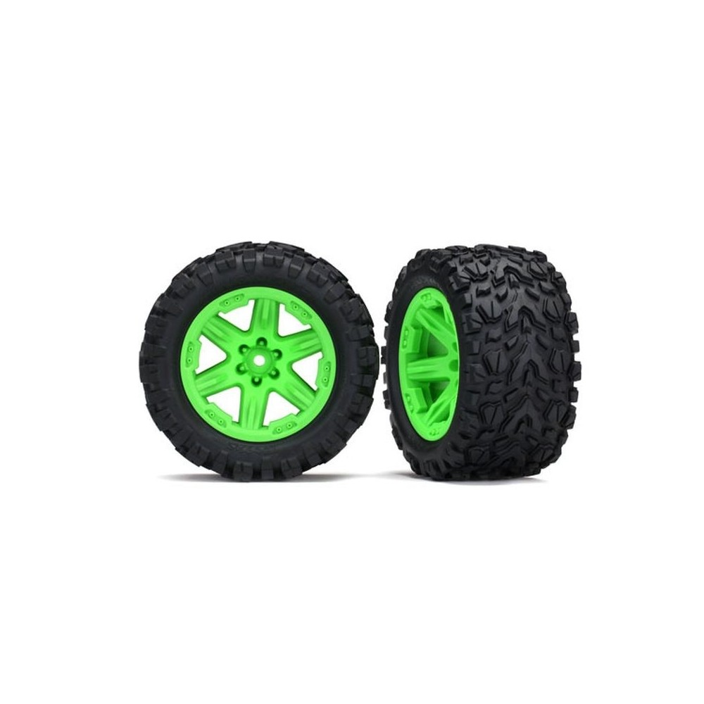 Ruedas Traxxas 2.8” Talon Extreme montadas con llantas RXT Green – TRX6773G