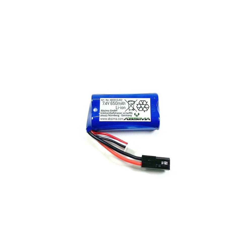 Bateria Li-ion Absima 7.4V 650mAh AB30-DJ02