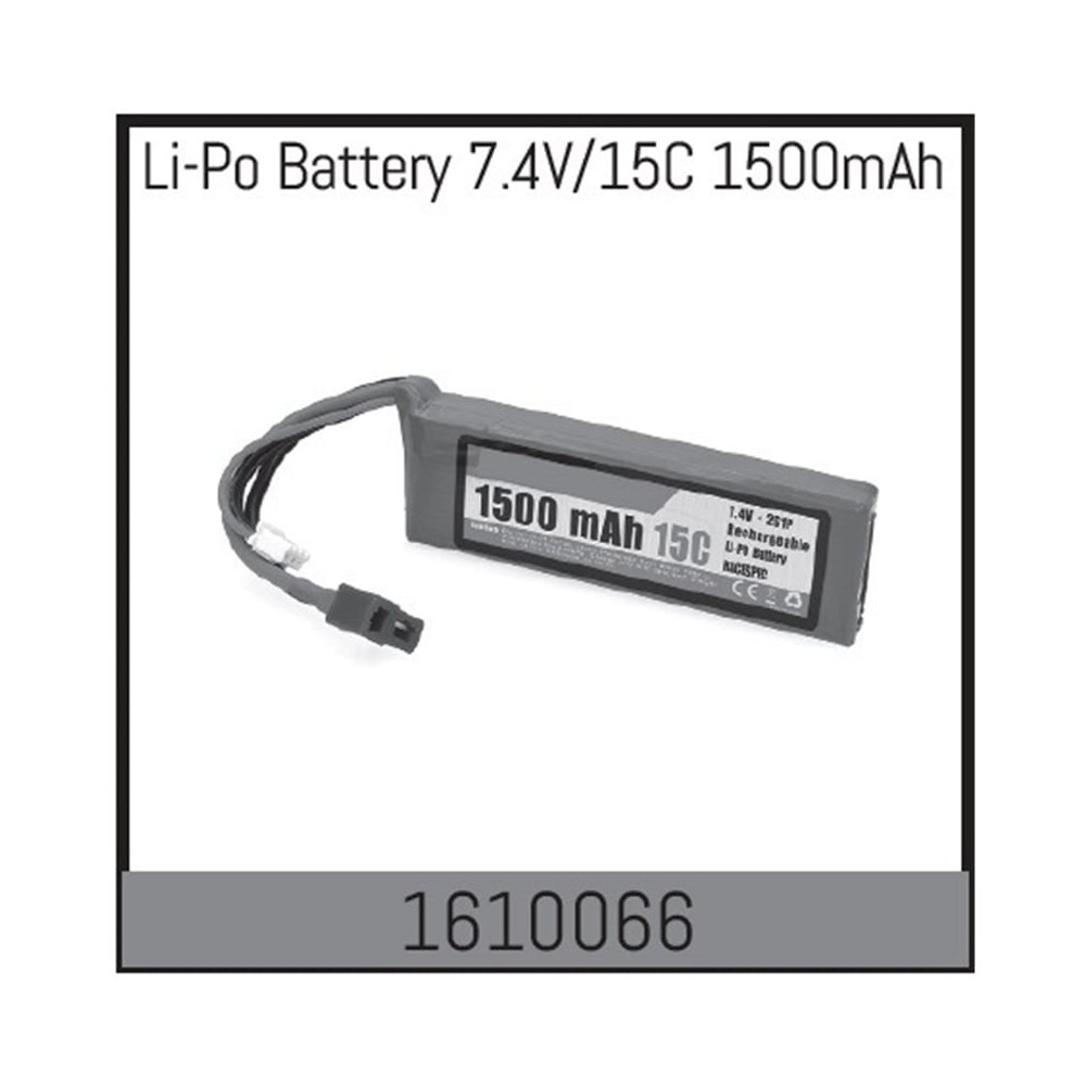 Absima - Li-Po Battery 7.4V 15C 1500mAh 1610066 Absima - Li-Po Battery 7.4V 15C 1500mAh 1610066