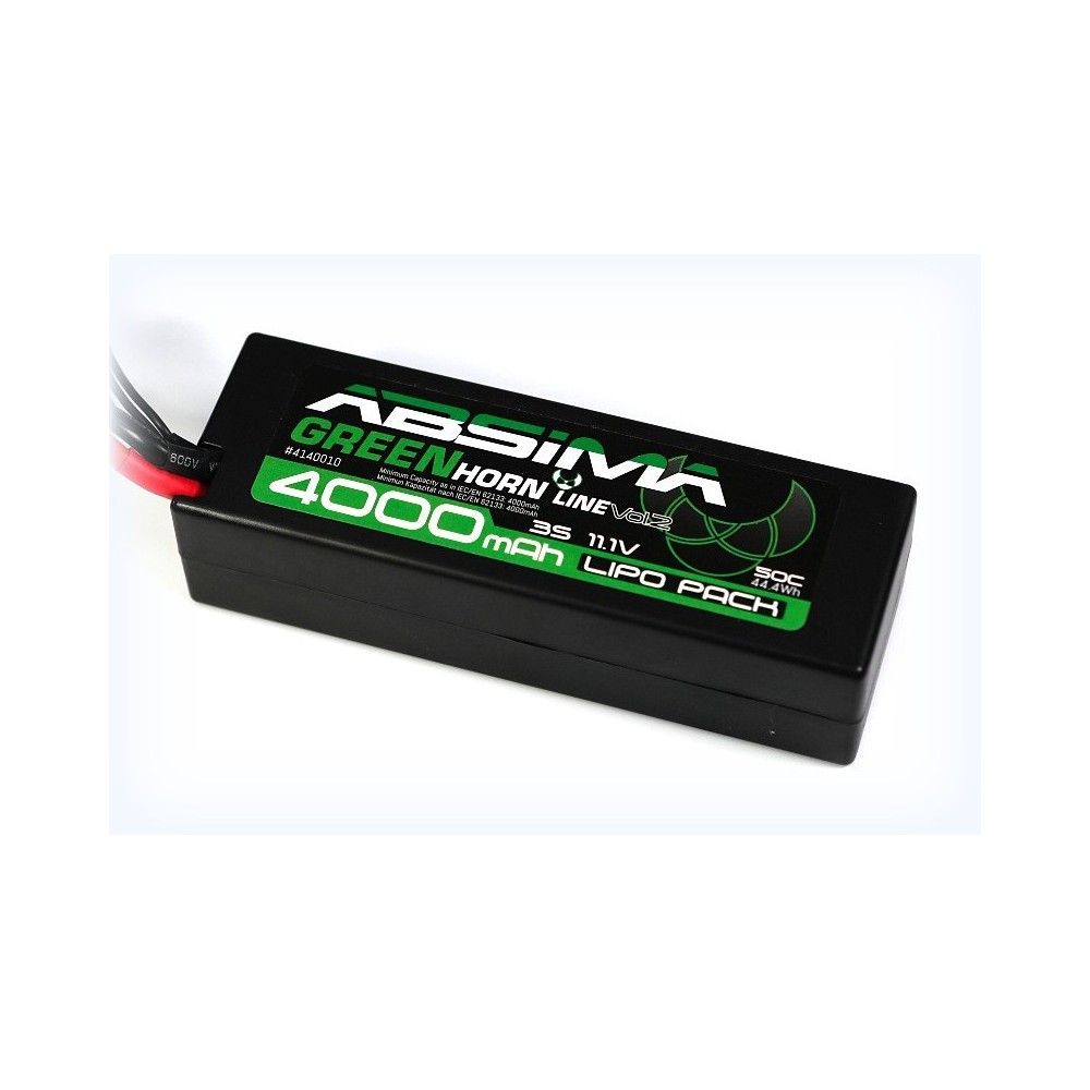 Absima - LiPo 11.1V-50C 4000 Hardcase 4140010 Absima - LiPo 11.1V-50C 4000 Hardcase 4140010
