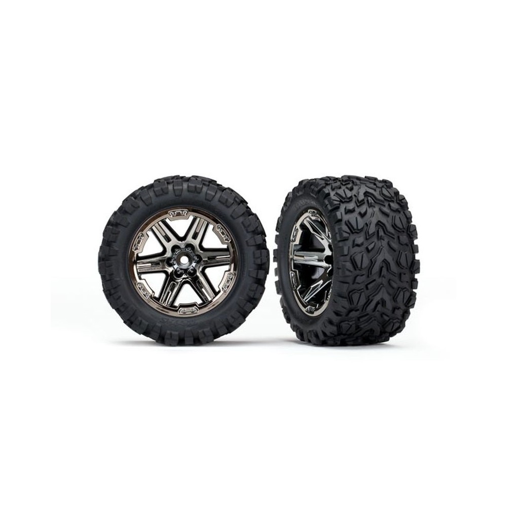 Ruedas Traxxas 2.8” Talon montadas y pegadas con llantas RXT Black Chrome – TRX6774X Ruedas Traxxas 2.8” Talon montadas y pegadas con llantas RXT Black Chrome – TRX6774X