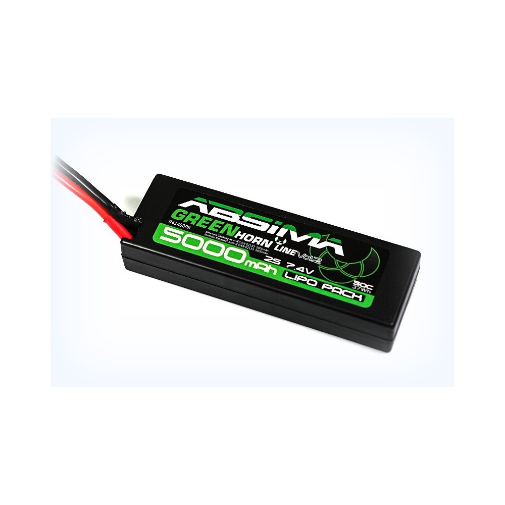 Absima - LiPo Stick Pack 7.4V-50C 5000 Hardcase 4140009 Absima - LiPo Stick Pack 7.4V-50C 5000 Hardcase 4140009