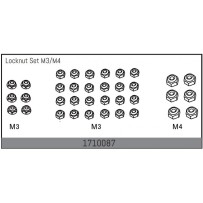 Absima - Locknut Set M3/M4 1710087