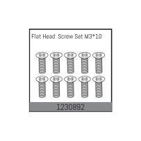 Absima - M3x10 Flat Head Screw Set 1230892