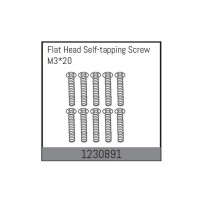 Absima - M3x20 Flat Head Self-tapping Screw Set 1230891
