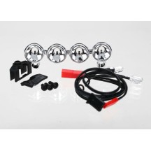 Barra de luces LED cromada 4 ópticas claras Traxxas TRX6784
