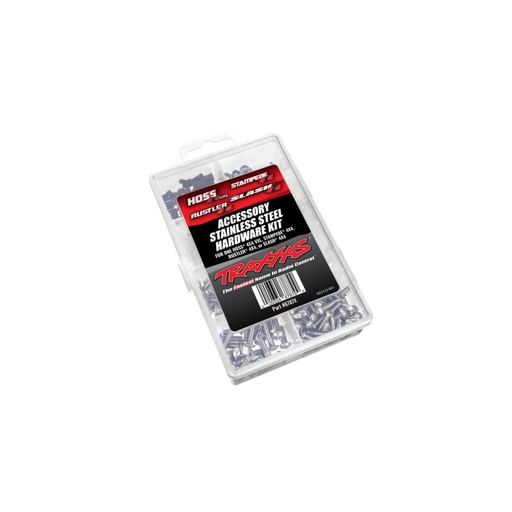 Tornillería Inox Traxxas Hoss Slash Stampede 4x4 TRX6787X Tornillería Inox Traxxas Hoss Slash Stampede 4x4 TRX6787X