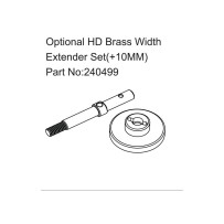 Absima - Optional HD Brass Width Extender Set 1.5mm Pin HBP240499