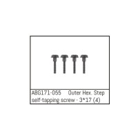 Absima - Outer Hex. Step Self-Tapping Screw M3x17 ABG171-055