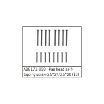 Absima - Pan Head Screw M2.5x27 ABG171-058