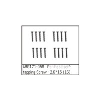 Absima - Pan Head Screw M2.6x15 ABG171-059