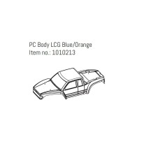 Absima - PC Body LCG Blue/Orange - GOAT AB1010213