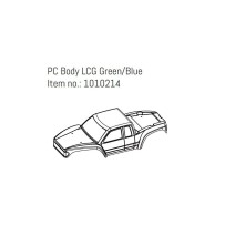 Absima - PC Body LCG Green/Blue - GOAT AB1010214