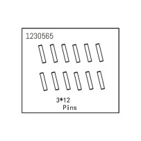 Absima - Pins 3x12 1230565