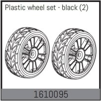 Absima - Plastic wheel set - black 1610095