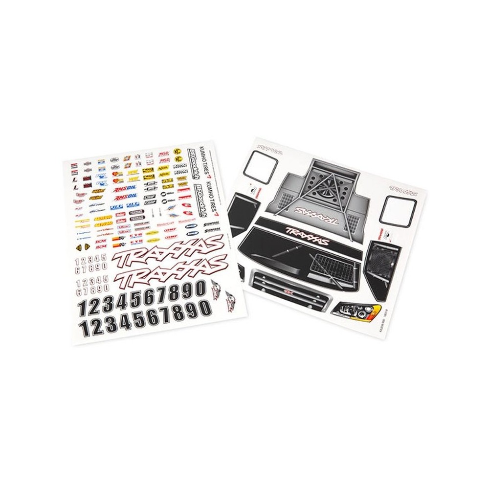 Hoja calcomanías Slash 4x4 Traxxas TRX6813 Hoja calcomanías Slash 4x4 Traxxas TRX6813