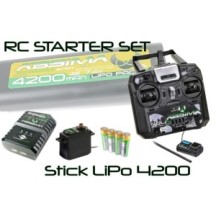 Absima - RC Starter Set Stick LiPo 4200 2200017
