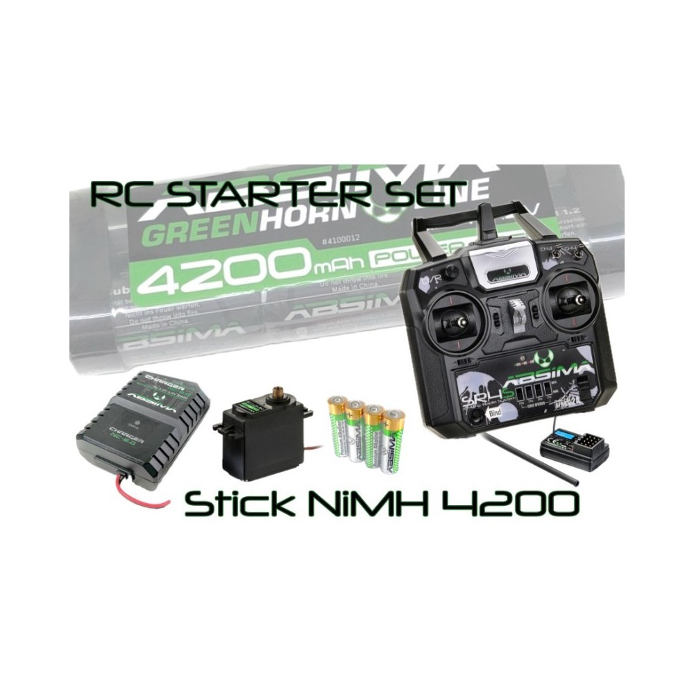 Absima - RC Starter Set Stick NiMH 4200 2200015 Absima - RC Starter Set Stick NiMH 4200 2200015