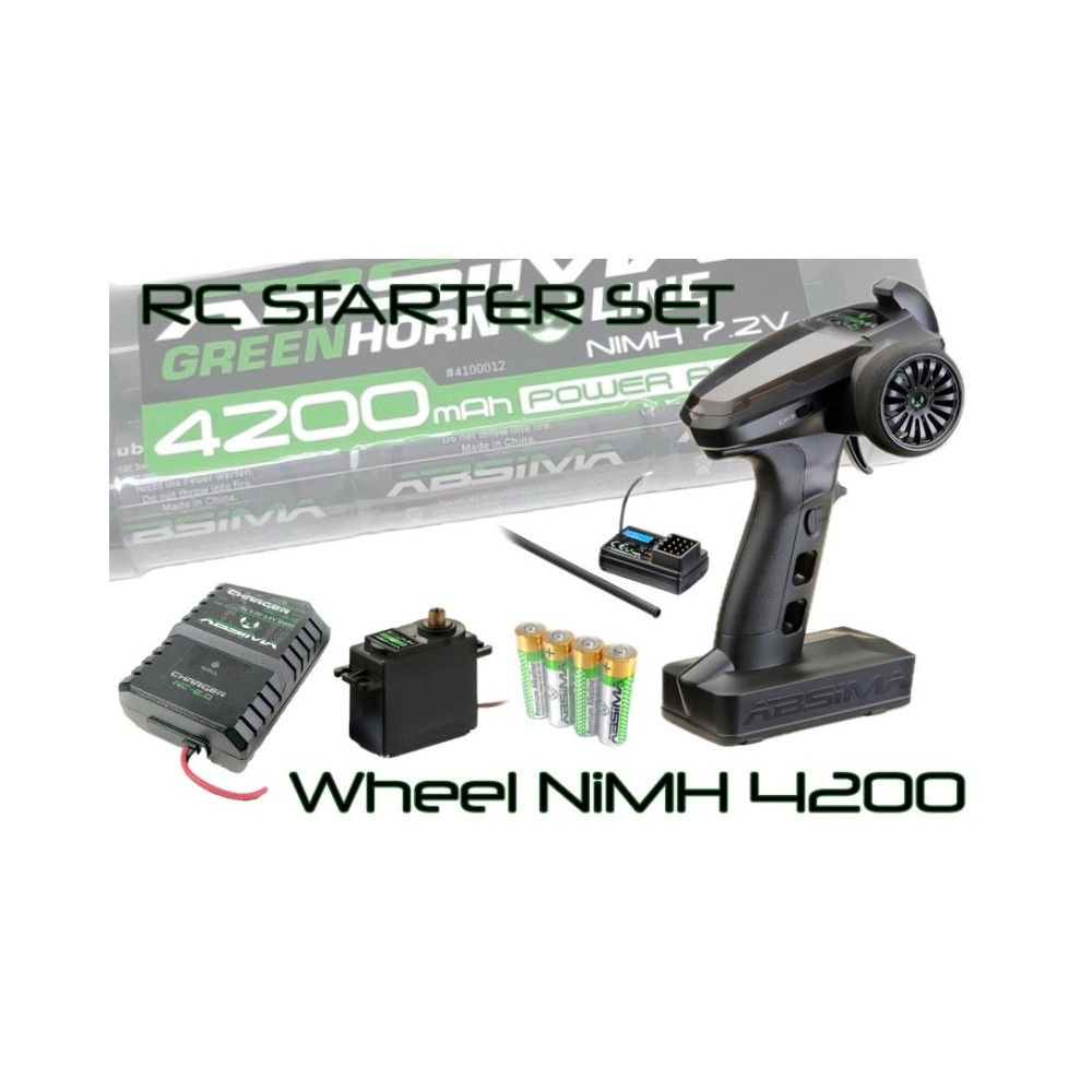 Absima - RC Starter Set Wheel NiMH 4200 2200014