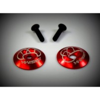 Absima - Rear wing Alu. Washer, red 2 2440042