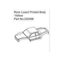 Absima - Rock Lizard Printed Body-Yellow HBP240496