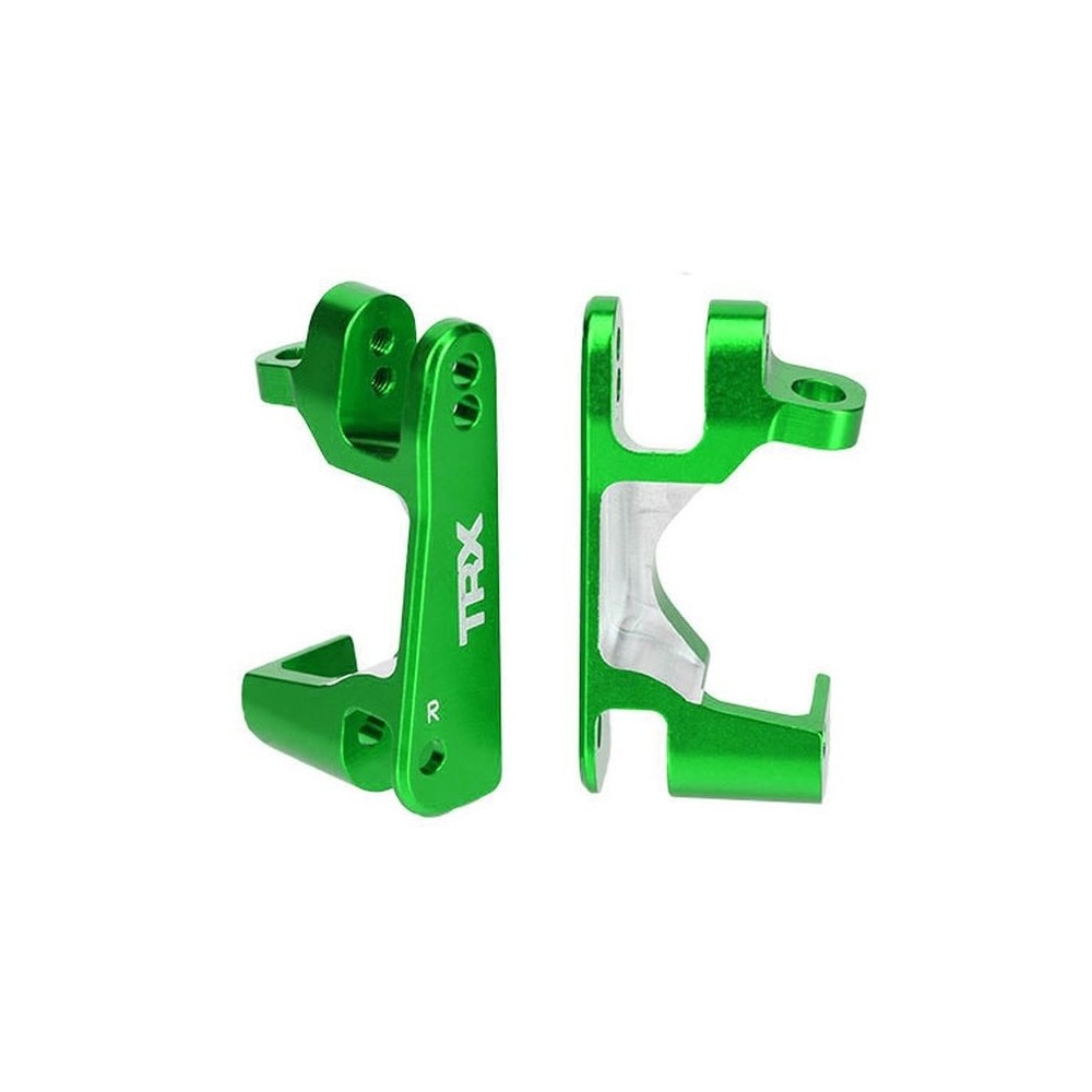 Traxxas Caster blocks (c-hubs) aluminum (green-anodized) TRX6832G