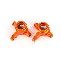 Bloques de dirección de aluminio 6061-T6 anodizado naranja izquierdo y derecho Traxxas TRX6837A