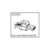 Absima - Sand Lexan Defender Body Set 1010027 AB240136