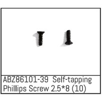 Absima - Self-tapping Phillips Screw 2.5x8 - Mini AMT 10 ABZ86101-39