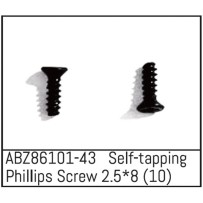 Absima - Self-tapping Phillips Screw 2.5x8 - Mini AMT 10 ABZ86101-43