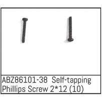 Absima - Self-tapping Phillips Screw 2x12 - Mini AMT 10 ABZ86101-38