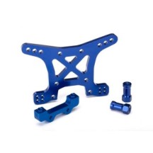 Traxxas Shock tower front aluminum (blue-anodized) TRX6839X